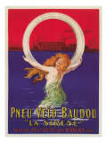 Tire Advertisement with Mermaid