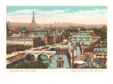 Panorama of Eight Bridges over the Seine  Paris