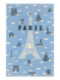 Eiffel Tower and Various Paris Motifs