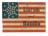 Lincoln and Hamlin Campaign Flag
