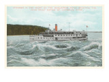Steamship in Rapids on St Lawrence River  New York