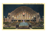 Cincinnati Union Terminal at Night  Cincinnati  Ohio