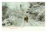 Winter  Horse and Sleigh  Allentown  Pennsylvania