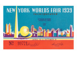 Souvenir Ticket to New York World's Fair  1939
