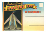 Postcard Folder  Greetings from Kansas City  Missouri