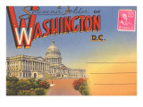 Postcard Folder  Washington  DC
