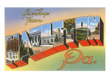 Greetings from Hazelton  Pennsylvania