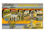 Greetings from McMinnville  Oregon