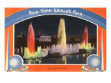 Lagoon of Nations at Night  New York World's Fair  1939
