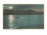 Moonlight on Lake George  New York