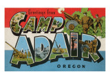 Greetings from Camp Adair  Oregon