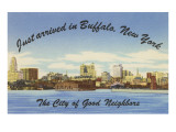 Skyline of Buffalo  New York
