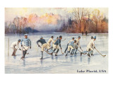 Old Time Hockey on Lake Placid  New York