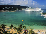 Cruise Ship and Turtle Beach  Ocho Rios  Jamaica