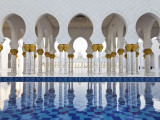 United Arab Emirates (UAE)  Abu Dhabi  Sheikh Zayed Bin Sultan Al Nahyan Mosque  Gilded Columns