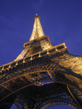 Eiffel Tower at Night  Paris  France