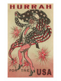 Hurrah for the USA  Prancing Uncle Sam