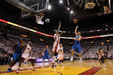 Dallas Mavericks v Miami Heat - Game One  Miami  FL - MAY 31: Jose Juan Barea and Udonis Haslem
