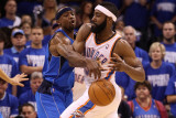 Dallas Mavericks v Oklahoma City Thunder - Game Three  Oklahoma City  OK - MAY 21: Jason Terry and 