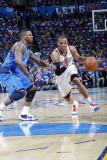 Dallas Mavericks v Oklahoma City Thunder - Game Three  Oklahoma City  OK - MAY 21: Russell Westbroo
