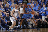 Oklahoma City Thunder v Dallas Mavericks - Game Five  Dallas  TX - MAY 25: Kevin Durant and Jason K