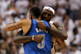 Dallas Mavericks v Miami Heat - Game One  Miami  FL - MAY 31: LeBron James and Shawn Marion