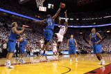 Dallas Mavericks v Miami Heat - Game One  Miami  FL - MAY 31: Chris Bosh and Brendan Haywood