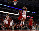 Miami Heat v Chicago Bulls - Game Five  Chicago  IL - MAY 26: CJ Watson and Chris Bosh