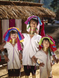 Hill Tribe People / Padaung Tribe / Long-Neck Women  Mae Hong Son  Golden Triangle  Thailand