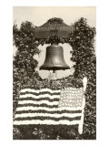 Liberty Bell with Flag of Flowers