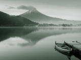 Mt Fuji and Lake Kawaguchi  Kansai Region  Honshu  Japan