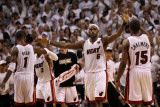 Dallas Mavericks v Miami Heat - Game One  Miami  FL - MAY 31: LeBron James  Chris Bosh and Mario Ch