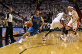 Dallas Mavericks v Miami Heat - Game One  Miami  FL - MAY 31: Jose Juan Barea  Mike Bibby and Chris