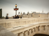 Bridge and Metro Sign  Paris  France