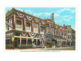 Buckingham Theater Covered with Bunting