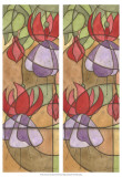 2-Up Stain Glass Floral III