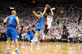 Dallas Mavericks v Miami Heat - Game Two  Miami  FL - JUNE 2: Dwyane Wade and Dirk Nowitzki
