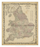 Johnson's Map of England & Wales