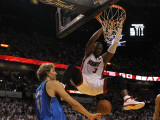 Dallas Mavericks v Miami Heat - Game Two  Miami  FL - JUNE 02: Dwyane Wade and Dirk Nowitzki