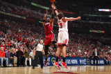 Miami Heat v Chicago Bulls - Game Five  Chicago  IL - MAY 26: Chris Bosh and Joakim Noah