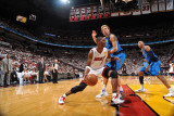Dallas Mavericks v Miami Heat - Game Two  Miami  FL - JUNE 2: Chris Bosh and Dirk Nowitzki