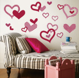 Red Pattern Hearts