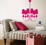 Hot Pink Modern Chandelier