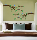 Branch With Blue Birds