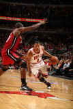 Miami Heat v Chicago Bulls - Game Five  Chicago  IL - MAY 26: Derrick Rose and Joel Anthony
