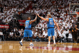 Dallas Mavericks v Miami Heat - Game One  Miami  FL - MAY 31: Dirk Nowitzki and DeShawn Stevenson
