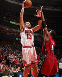 Miami Heat v Chicago Bulls - Game Five  Chicago  IL - MAY 26: Joakim Noah and Chris Bosh