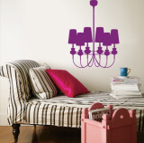 Purple Modern Chandelier