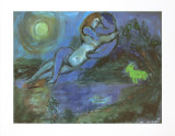 Blue Couple by the Seashore