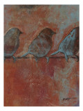 Row of Sparrows II